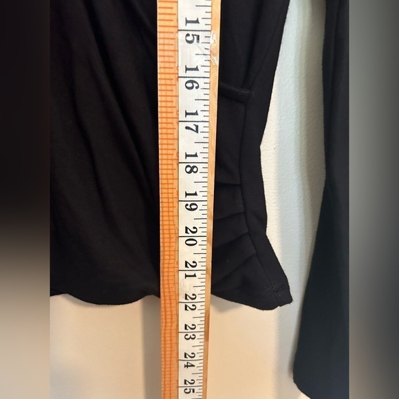 Cupcakes and cashmere black long sleeve stretchy soft Blouse Top Sweater size M - Picture 9 of 10